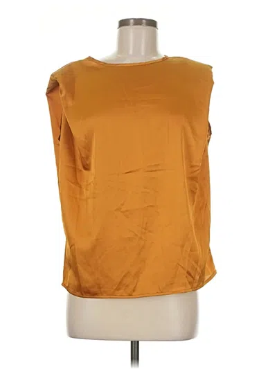 Pre-owned Shein Sleeveless Blouse In Gold