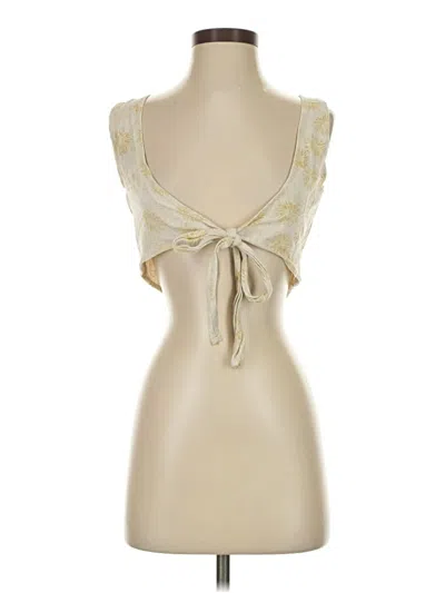 Pre-owned Shein Sleeveless Blouse In Gold