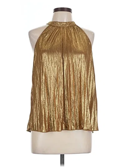 Pre-owned Shein Sleeveless Blouse In Gold