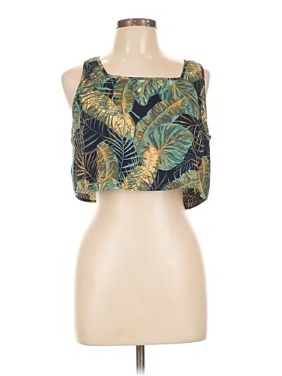 Pre-owned Shein Sleeveless Blouse In Gold