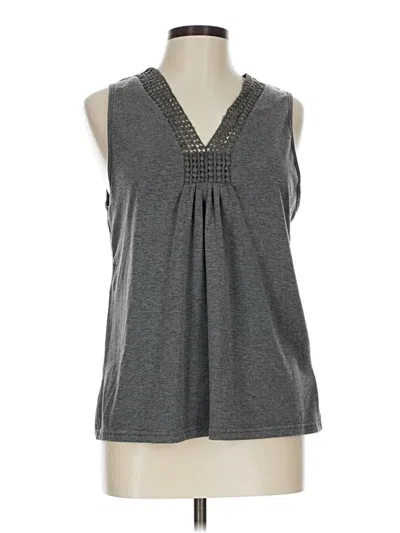 Pre-owned Shein Sleeveless Blouse In Gray