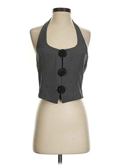 Pre-owned Shein Sleeveless Blouse In Gray