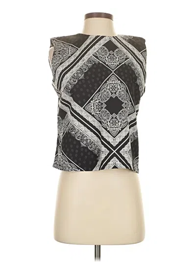 Pre-owned Shein Sleeveless Blouse In Gray