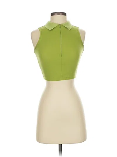 Pre-owned Shein Sleeveless Blouse In Green