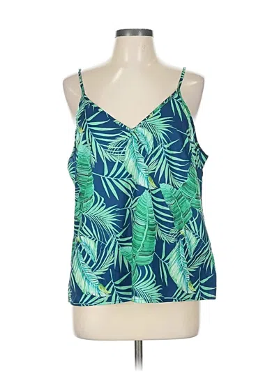 Pre-owned Shein Sleeveless Blouse In Green