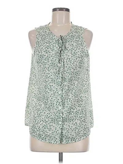 Pre-owned Shein Sleeveless Blouse In Green