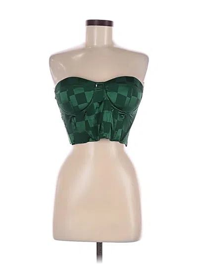 Pre-owned Shein Sleeveless Blouse In Green