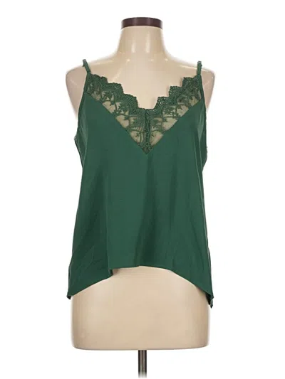 Pre-owned Shein Sleeveless Blouse In Green