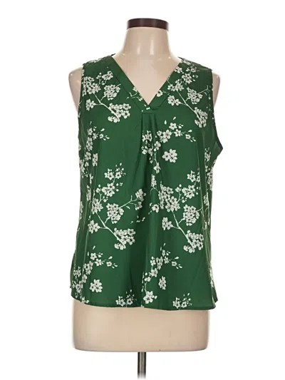 Pre-owned Shein Sleeveless Blouse In Green