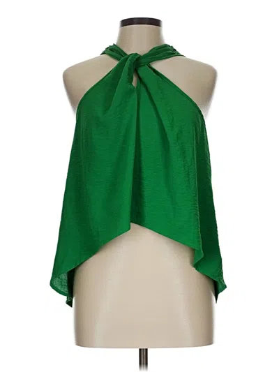 Pre-owned Shein Sleeveless Blouse In Green