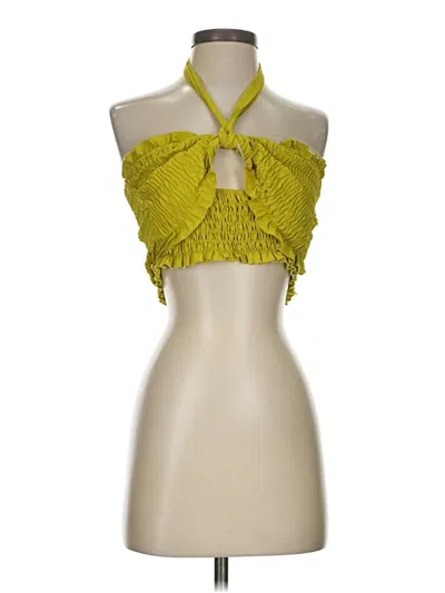 Pre-owned Shein Sleeveless Blouse In Green