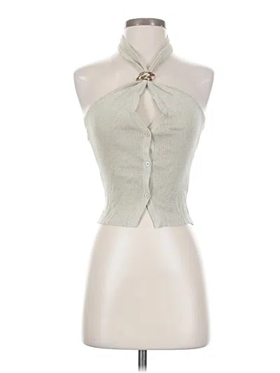 Pre-owned Shein Sleeveless Blouse In Green