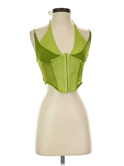 Pre-owned Shein Sleeveless Blouse In Green