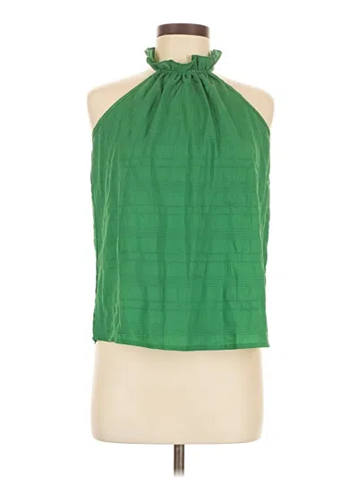 Pre-owned Shein Sleeveless Blouse In Green