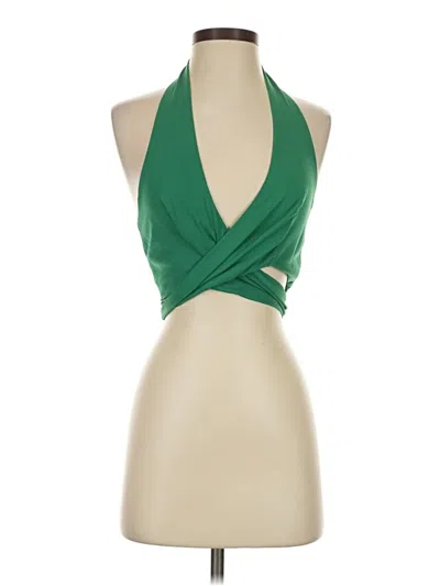 Pre-owned Shein Sleeveless Blouse In Green