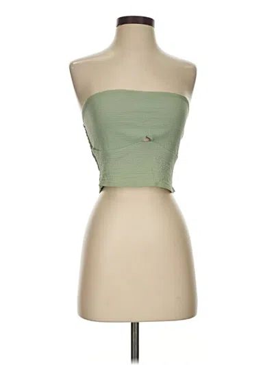 Pre-owned Shein Sleeveless Blouse In Green