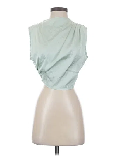 Pre-owned Shein Sleeveless Blouse In Green