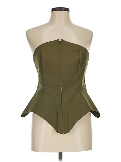 Pre-owned Shein Sleeveless Blouse In Green