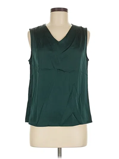 Pre-owned Shein Sleeveless Blouse In Green