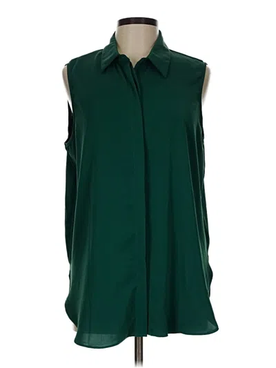 Pre-owned Shein Sleeveless Blouse In Green
