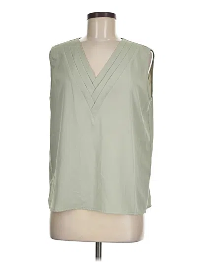 Pre-owned Shein Sleeveless Blouse In Green