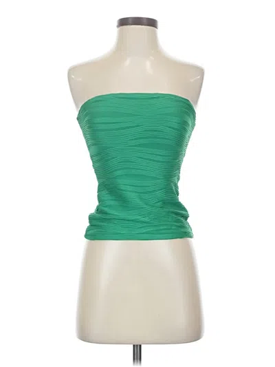 Pre-owned Shein Sleeveless Blouse In Green