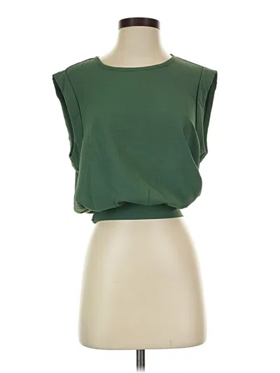 Pre-owned Shein Sleeveless Blouse In Green