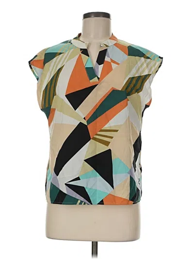 Pre-owned Shein Sleeveless Blouse In Green