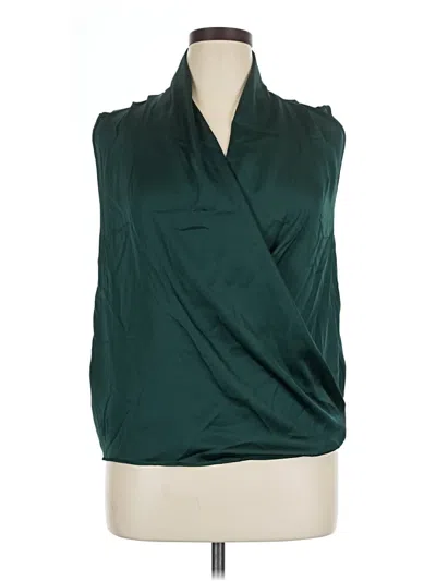 Pre-owned Shein Sleeveless Blouse In Green