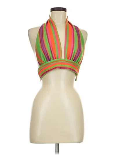 Pre-owned Shein Sleeveless Blouse In Green