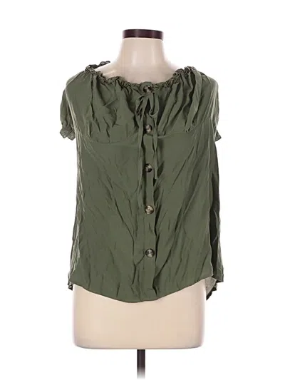 Pre-owned Shein Sleeveless Blouse In Green