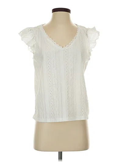 Pre-owned Shein Sleeveless Blouse In Ivory
