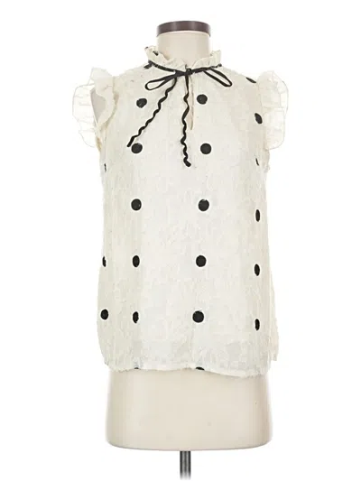Pre-owned Shein Sleeveless Blouse In Ivory