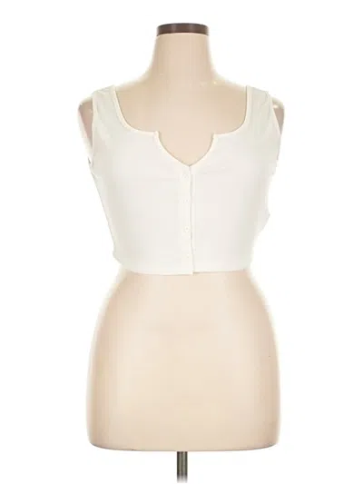 Pre-owned Shein Sleeveless Blouse In Ivory