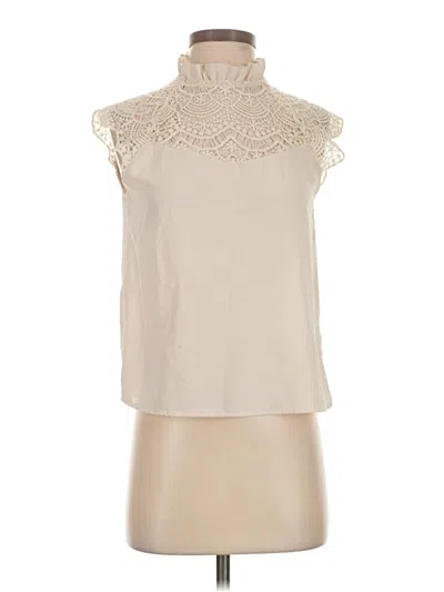Pre-owned Shein Sleeveless Blouse In Ivory