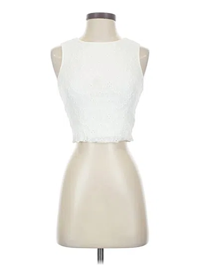 Pre-owned Shein Sleeveless Blouse In Ivory