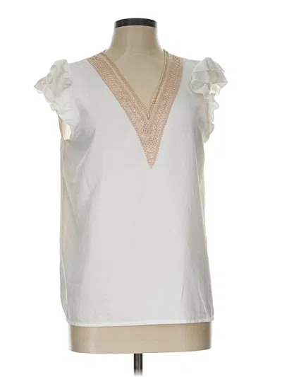 Pre-owned Shein Sleeveless Blouse In Ivory
