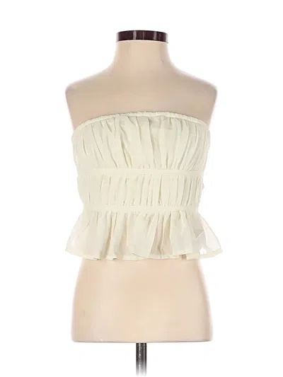 Pre-owned Shein Sleeveless Blouse In Ivory