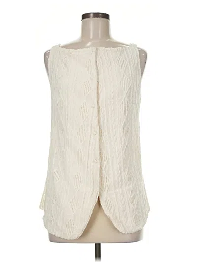 Pre-owned Shein Sleeveless Blouse In Ivory