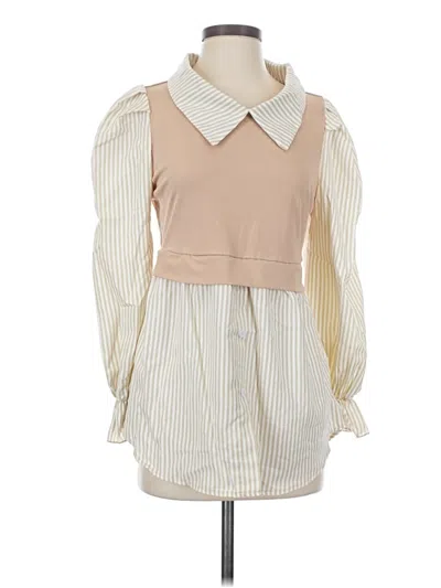 Pre-owned Shein Sleeveless Blouse In Ivory