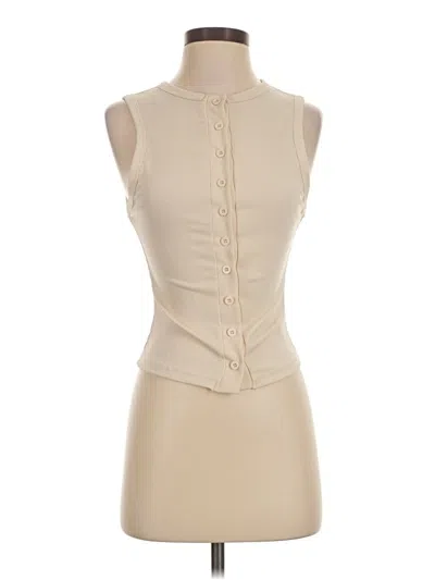 Shein Sleeveless Blouse In Ivory