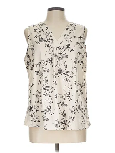 Pre-owned Shein Sleeveless Blouse In Ivory