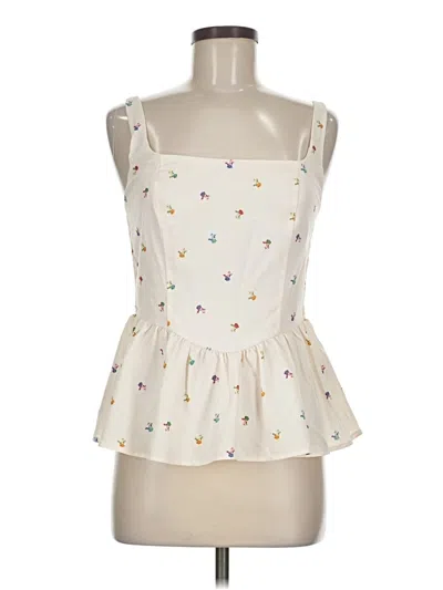 Pre-owned Shein Sleeveless Blouse In Ivory
