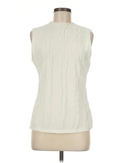 Pre-owned Shein Sleeveless Blouse In Ivory