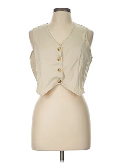 Pre-owned Shein Sleeveless Blouse In Ivory