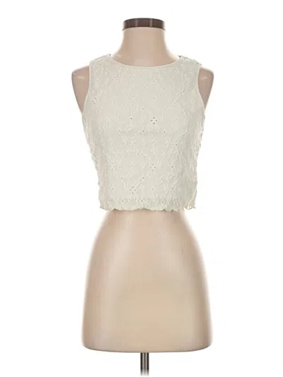 Pre-owned Shein Sleeveless Blouse In Ivory