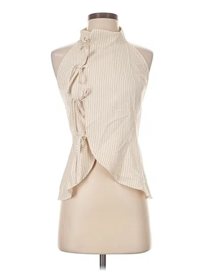 Pre-owned Shein Sleeveless Blouse In Ivory
