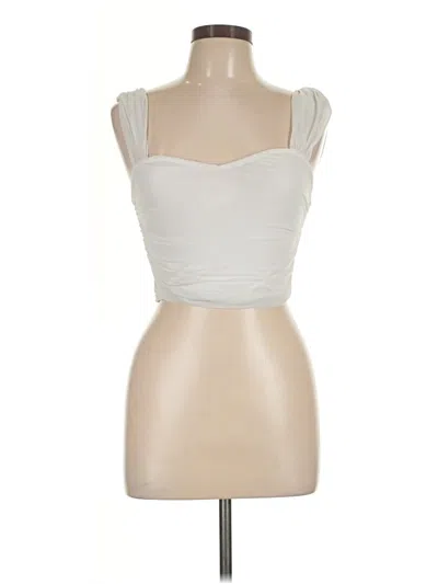 Pre-owned Shein Sleeveless Blouse In Ivory