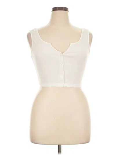 Pre-owned Shein Sleeveless Blouse In Ivory