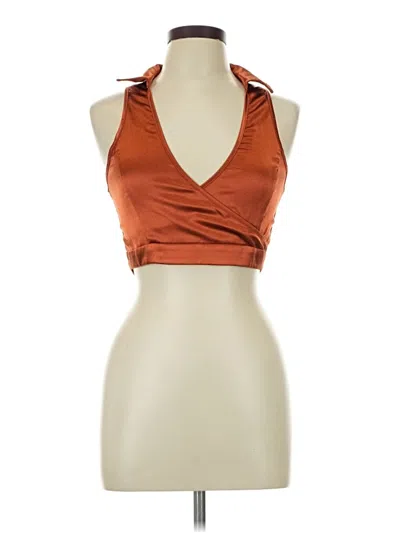 Pre-owned Shein Sleeveless Blouse In Orange